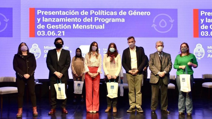 Lanzaron el Programa de Gestión Menstrual de AySA